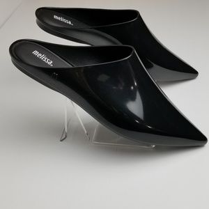 Melissa Shoes Melissa She Pointed Toe Mule Shoes Glossy Size
